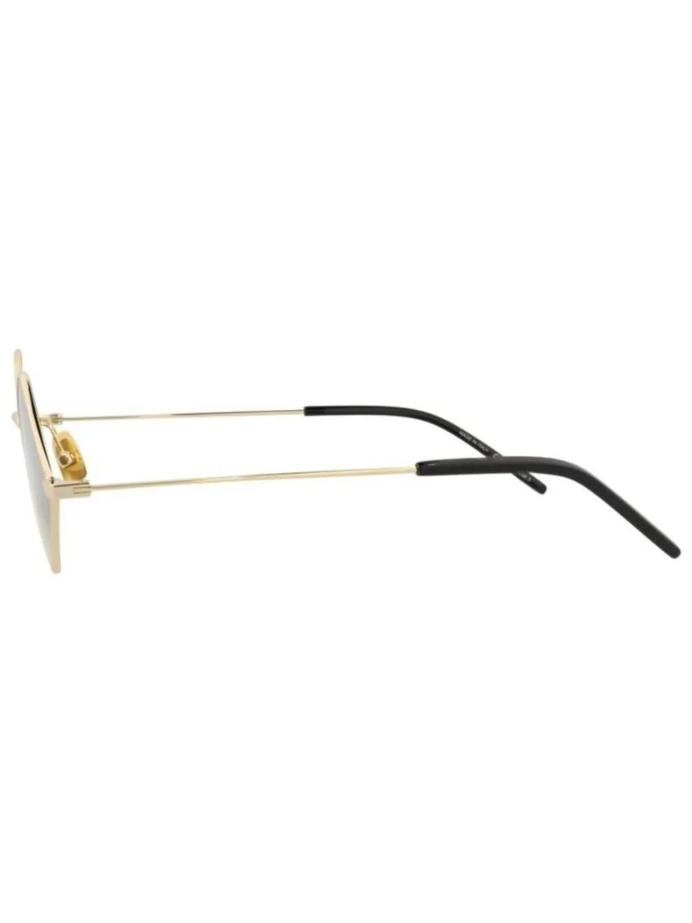New Saint Laurent Unisex Square/Rectangle Gold Gold Brown Fashion Designer Sungl